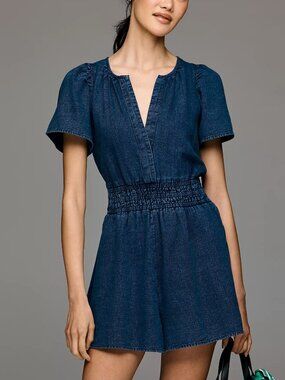 Anthropologie The Somerset Romper: Denim Edition Size M